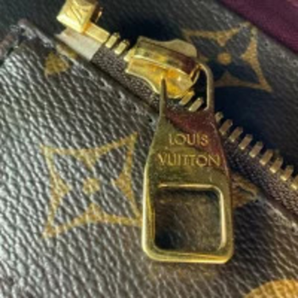 LOUIS VUITTON Raspail Monogram Tote Bag Shoulder Brown Zipper Closure - Picture 9 of 11
